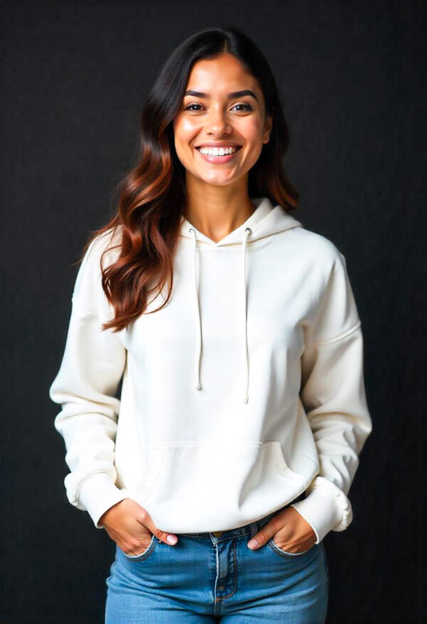 Hooded White Hoodie For Men & Woman